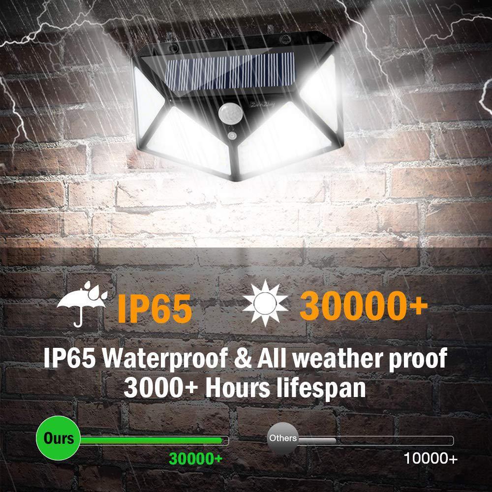 100 LED Solar Wall Light – Outdoor Motion Sensor Lamp