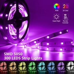 RGB LED Strip Lights – 5m | Remote Control, 12V