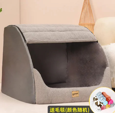Cozy Washable Pet Bed – Soft & Removable Cover