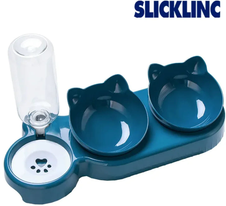 Gravity Cat Feeder & Water Dispenser – Easy Daily Feeding