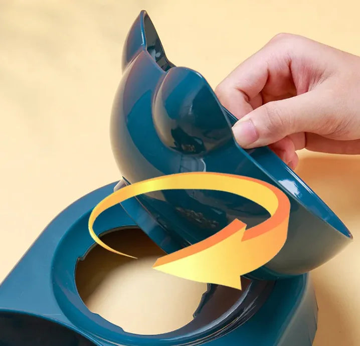 Gravity Cat Feeder & Water Dispenser – Easy Daily Feeding